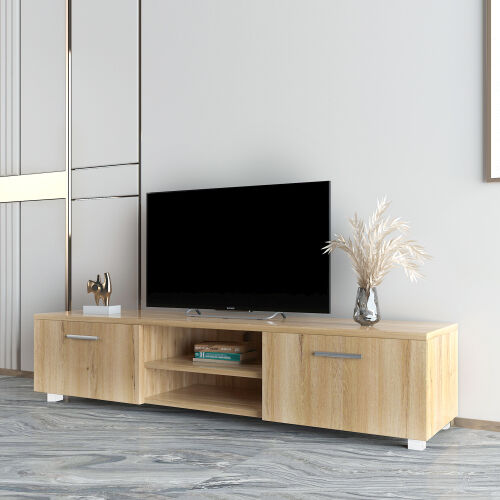 Living Room Furniture TV stand Modern,Oak 03 