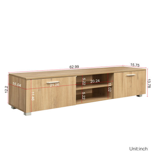 Living Room Furniture TV stand Modern,Oak 03 