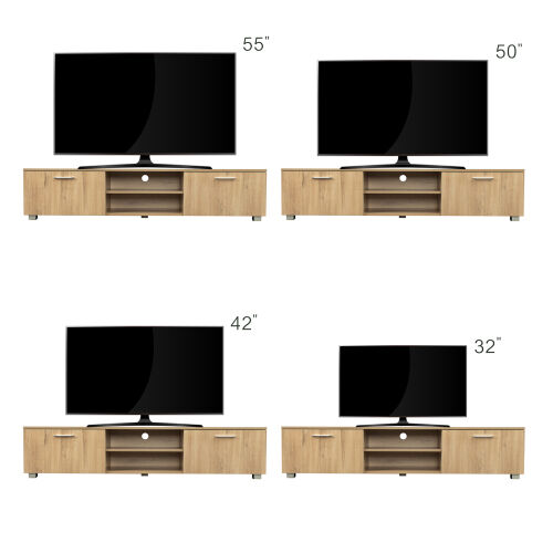 Living Room Furniture TV stand Modern,Oak 03 