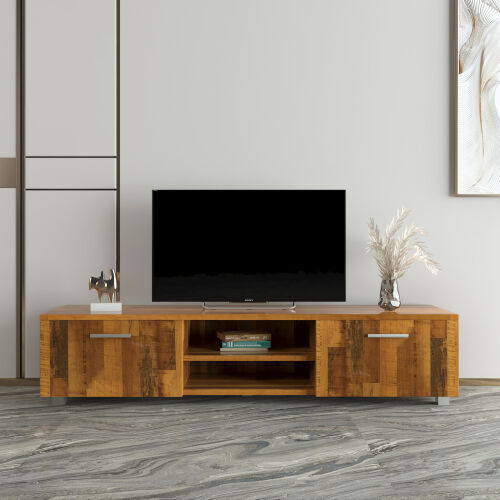 Latest Design Storage TV stand for TVS Up,Walnut 02