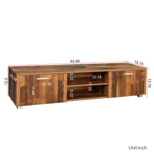 Latest Design Storage TV stand for TVS Up,Walnut 02