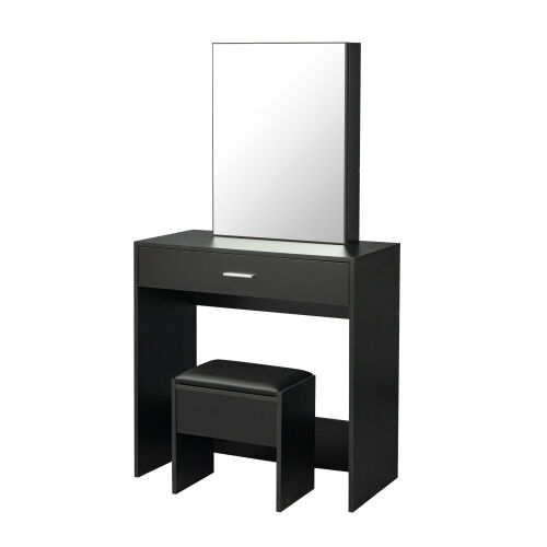 Vanity table set with sliding make up mirror & stool, Bedroom Furniture