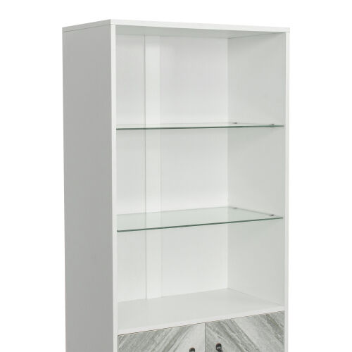 Cabinet with 2 Doors &3 open shelves Modern