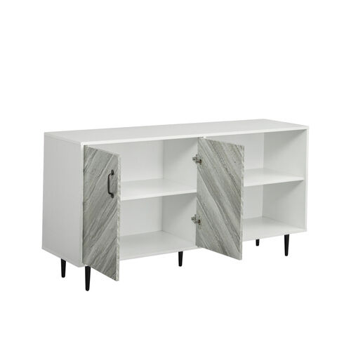 Cabinet with 2 Doors and 3 open shelgves