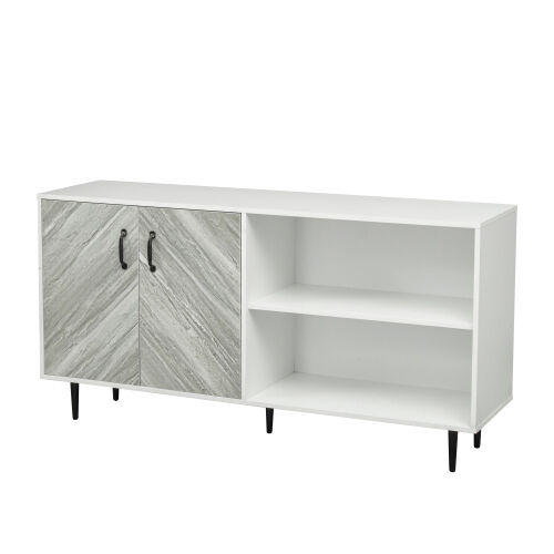 Cabinet with 2 Doors and 3 open shelgves