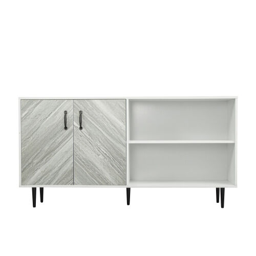 Cabinet with 2 Doors and 3 open shelgves