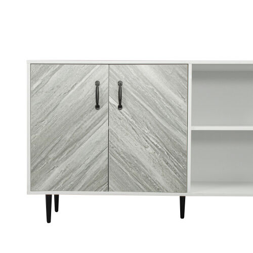 Cabinet with 2 Doors and 3 open shelgves
