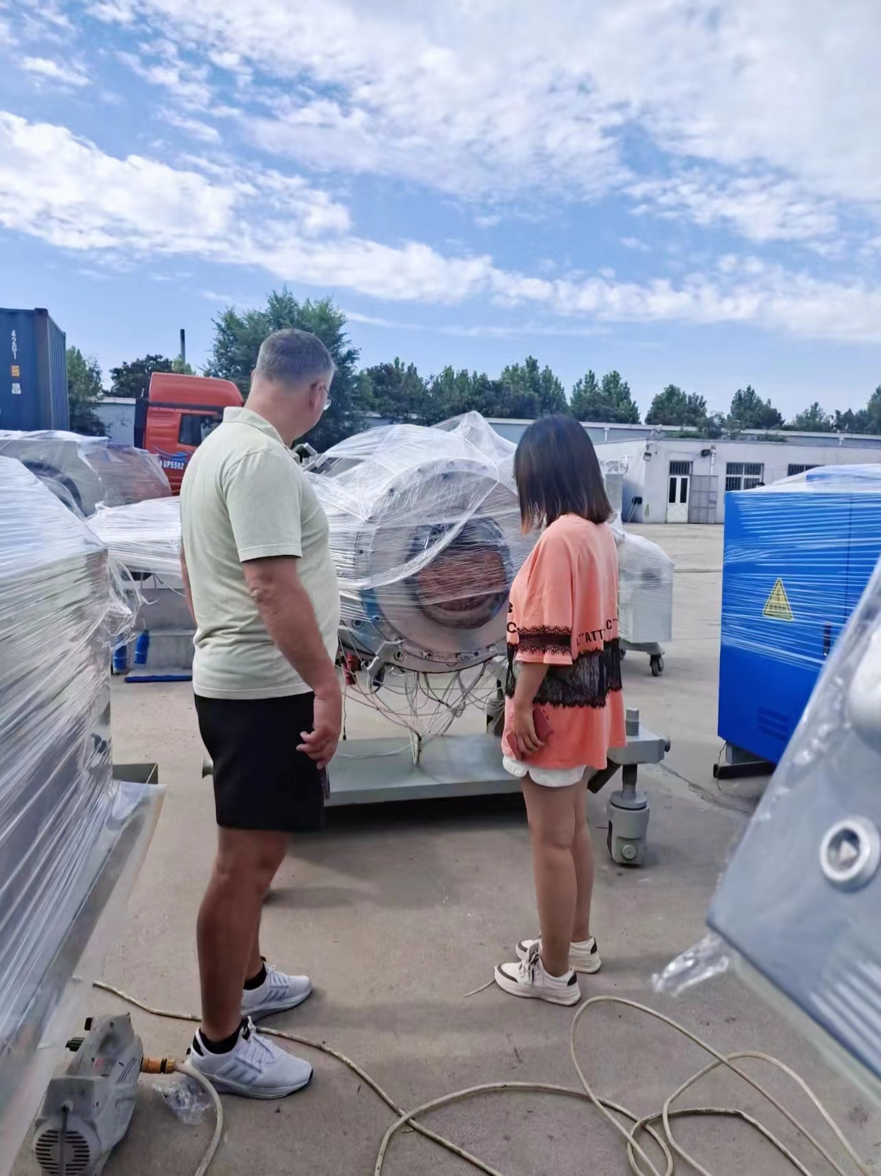 PE co-extruded pipe equipment exported to South Africa