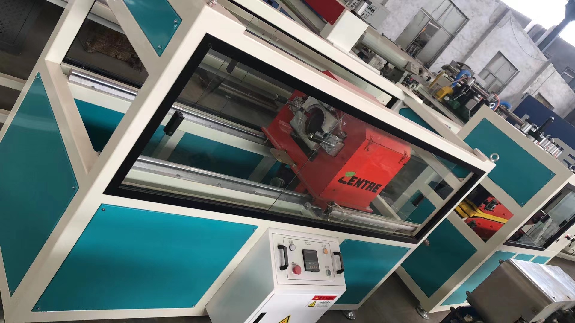 20mm-110mm HDPE three-layer co-extruded pipe high-speed production line