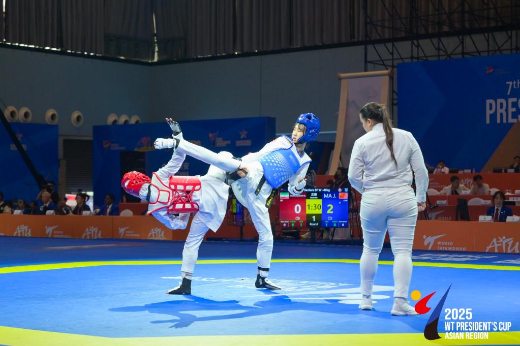 <Competition>Ma Jingyue Wins Gold as World Taekwondo President’s Cup (Asia) Opens in China