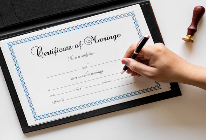 Marriage Certificate Authentication