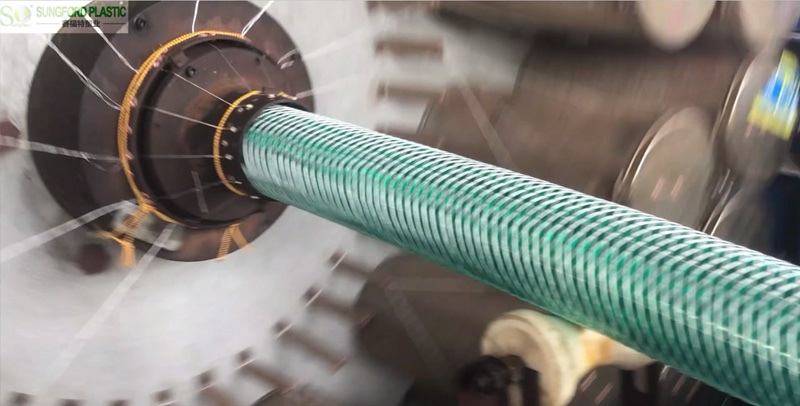 Fiber Braiding Reinforced PVC Steel Wire Hose Production Show