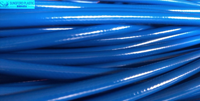 Blue Pneumatic Air Hose Production And Packing