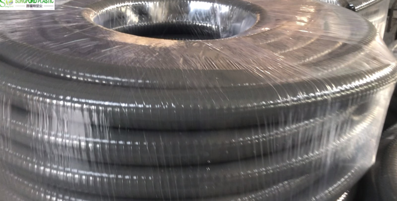 Gray PVC Suction Water Hose Production Show