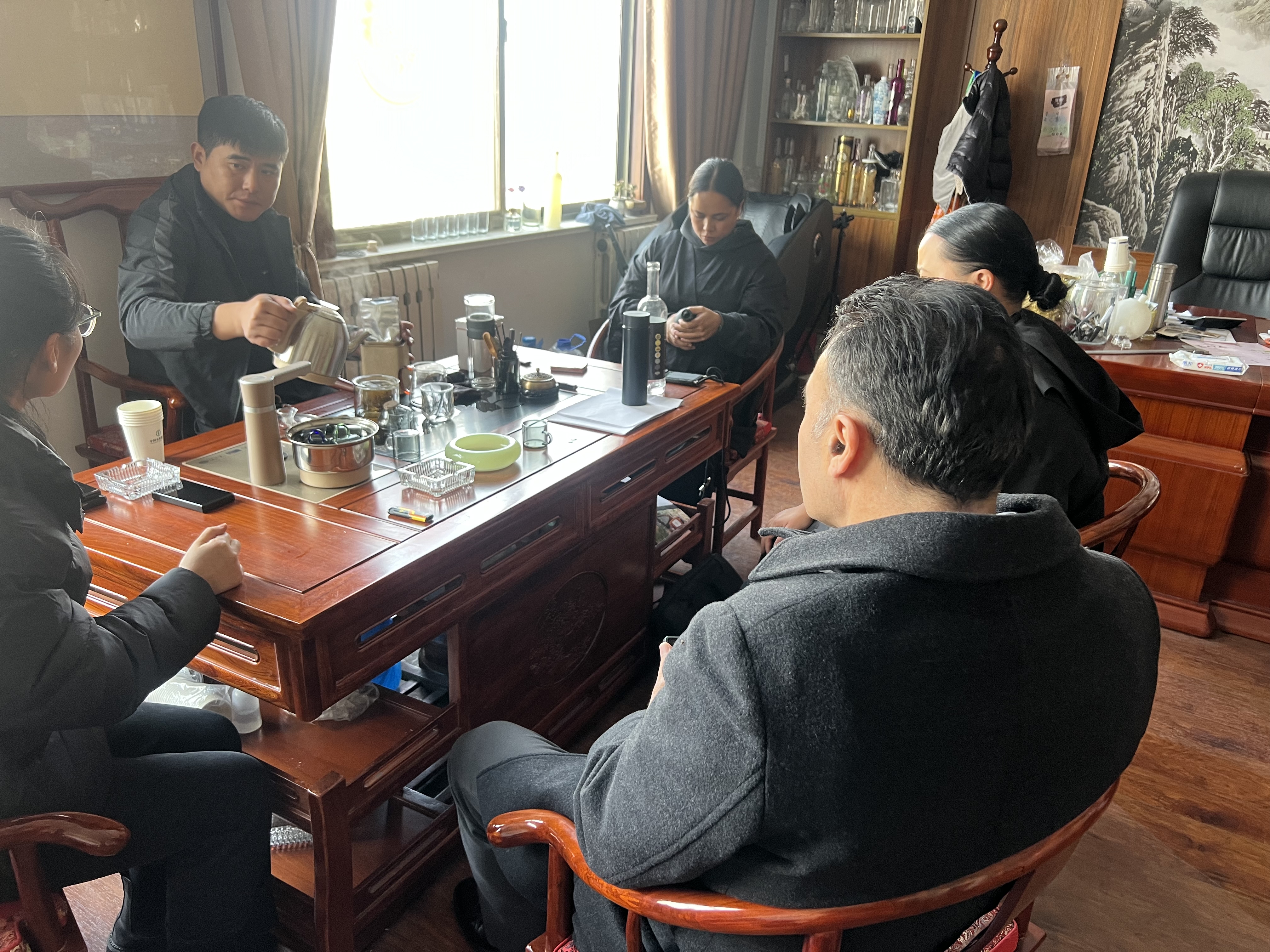 New Zealand customers came to China factory inspection