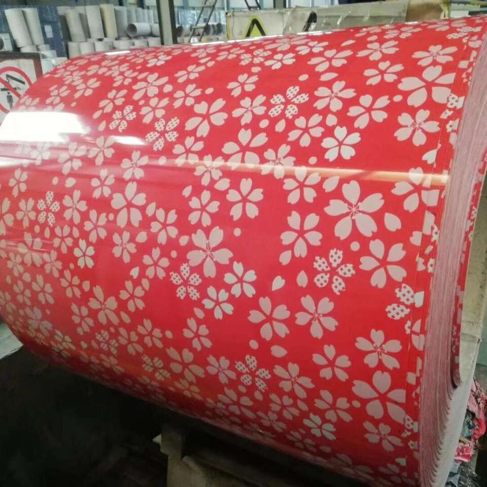 Flower Pattern Color Coated PPGI Coils galvanized steel coil
