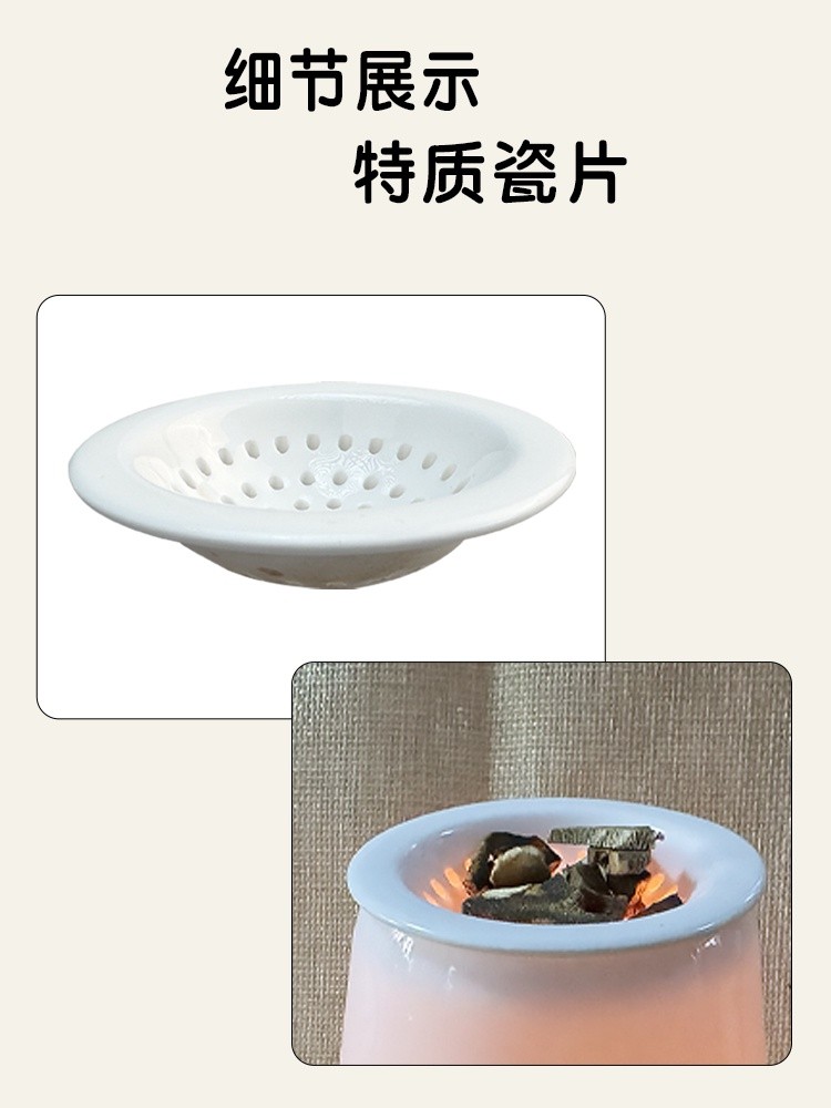 Bone China Indirect-Heat Incense Burner