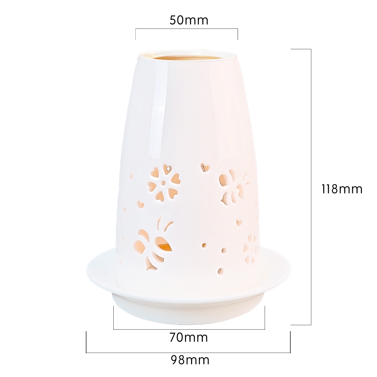 Bone China Indirect-Heat Incense Burner
