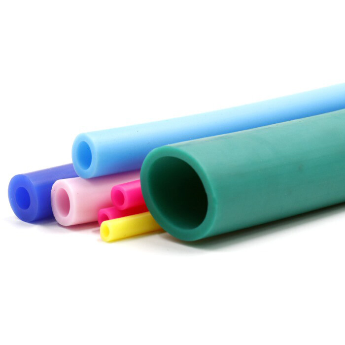 Colored silicone tube
