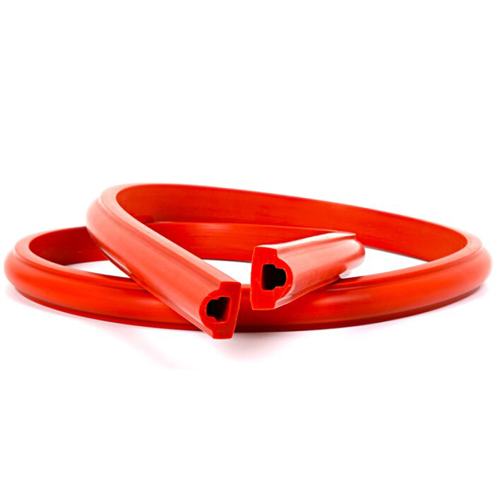 Silicone D-shaped strips