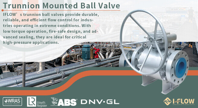 High-Pressure Precision and Reliability I-FLOW Trunnion Ball Valve