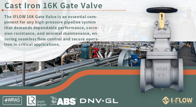 I-FLOW JIS F7369 Cast Iron 16K Gate Valve