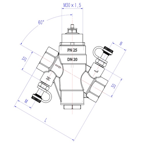 Brass Pressure Independent Control Valve