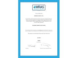 IFLOW got WRAS certificate for resilient gate valve
