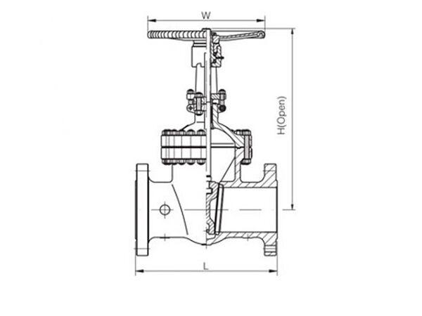 API600 Class 2500 OS&Y Cast Steel Gate Valve