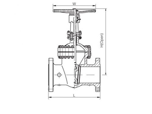 API600 Class 1500 OS&Y Cast Steel Gate Valve