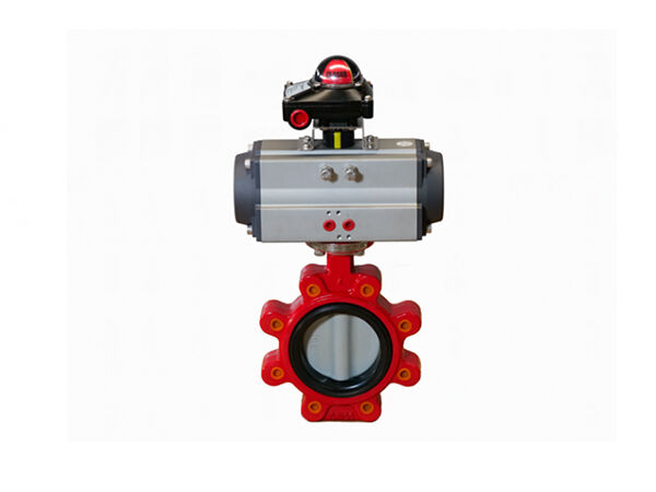 Pneumatic actuator butterfly valve
