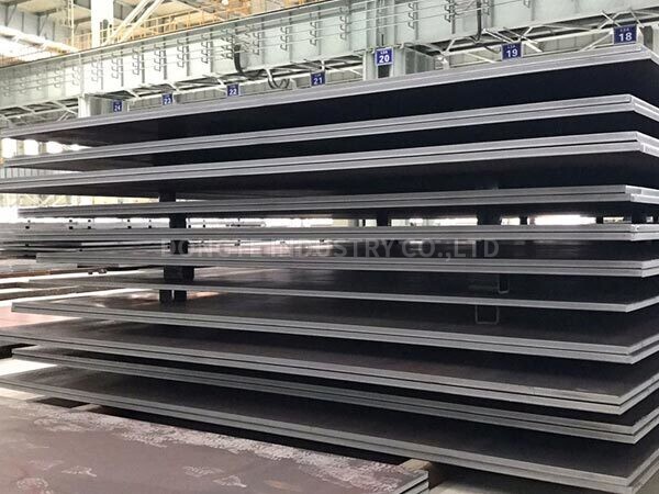 How are steel plates produced?