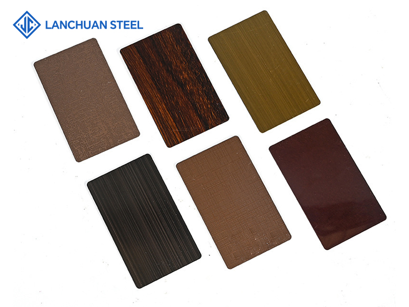 Stainless steel decorative plate color plate 201 304 316L champagne gold rose gold bronze brushed mirror