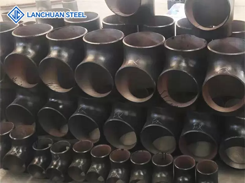 Carbon steel seamless butt welding large diameter equal tee oblique tee stainless steel Y-tee