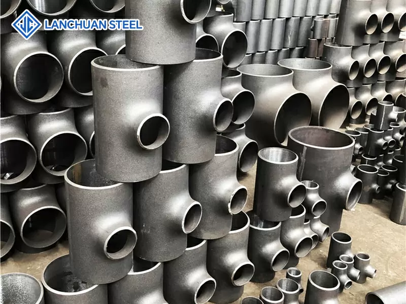 Carbon steel seamless butt welding large diameter equal tee oblique tee stainless steel Y-tee