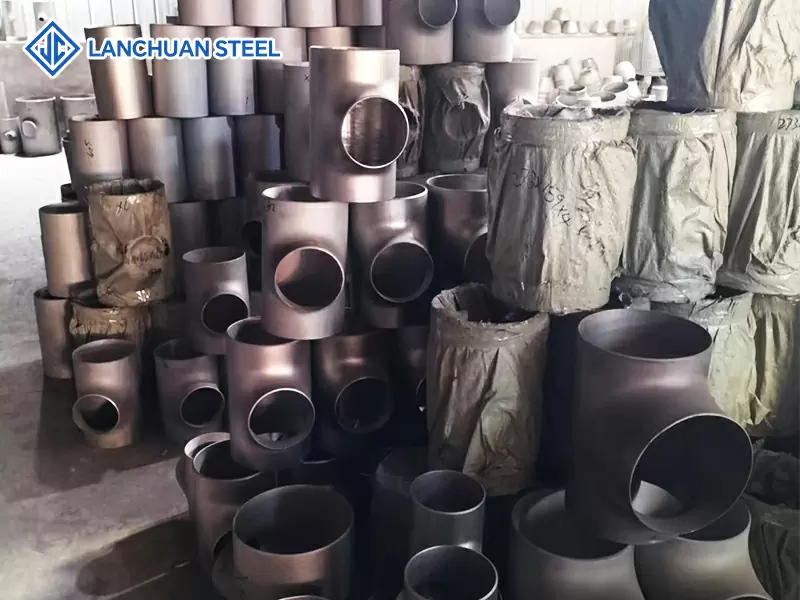 Carbon steel seamless butt welding large diameter equal tee oblique tee stainless steel Y-tee
