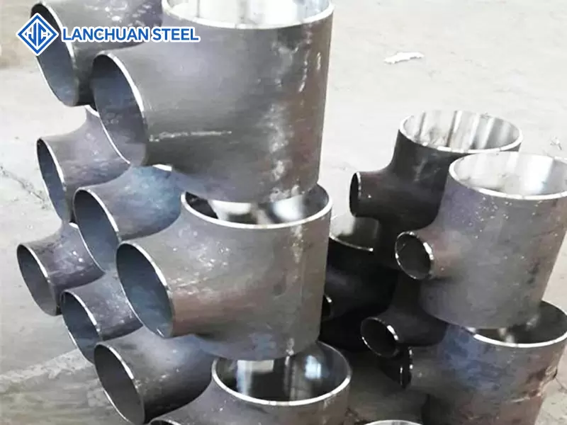 Carbon steel seamless butt welding large diameter equal tee oblique tee stainless steel Y-tee