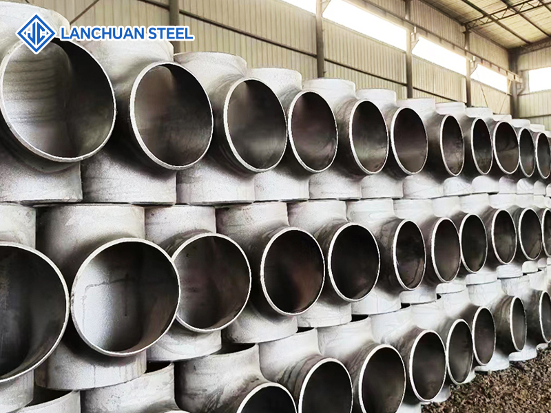 Carbon steel seamless butt welding large diameter equal tee oblique tee stainless steel Y-tee