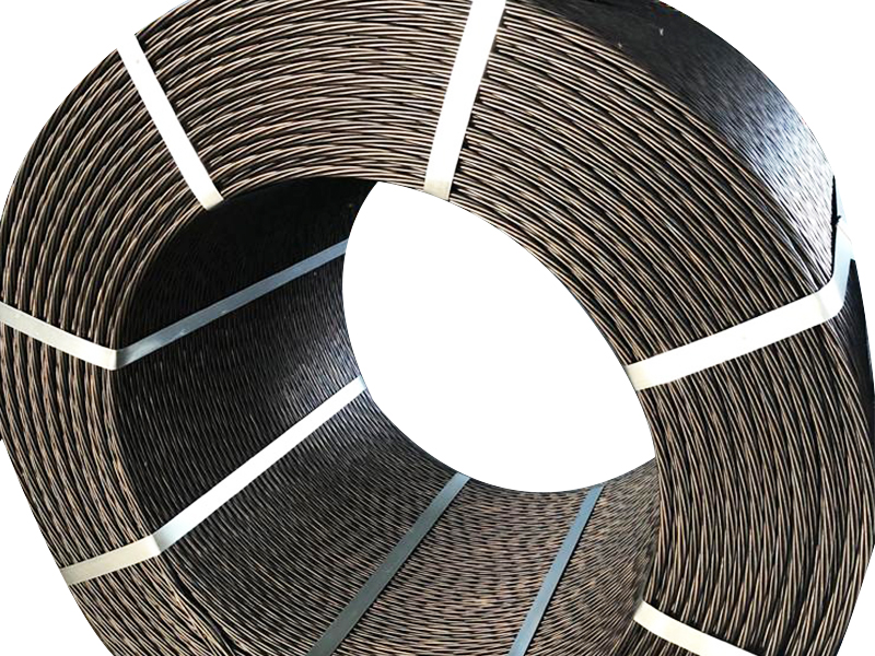 Prestressed steel wire ropes for electrical communication in galvanized steel strand construction projects