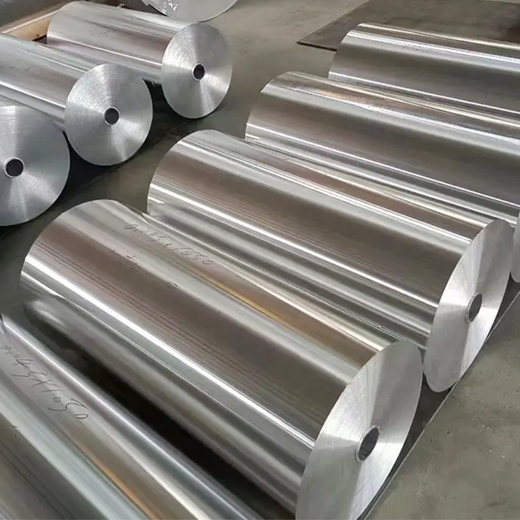 Various widths of aluminium foil
