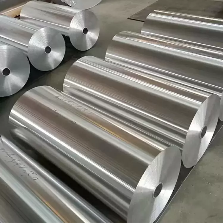 Various widths of aluminium foil
