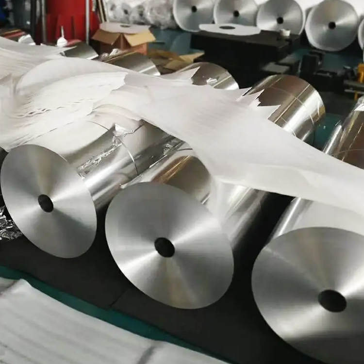 Various widths of aluminium foil