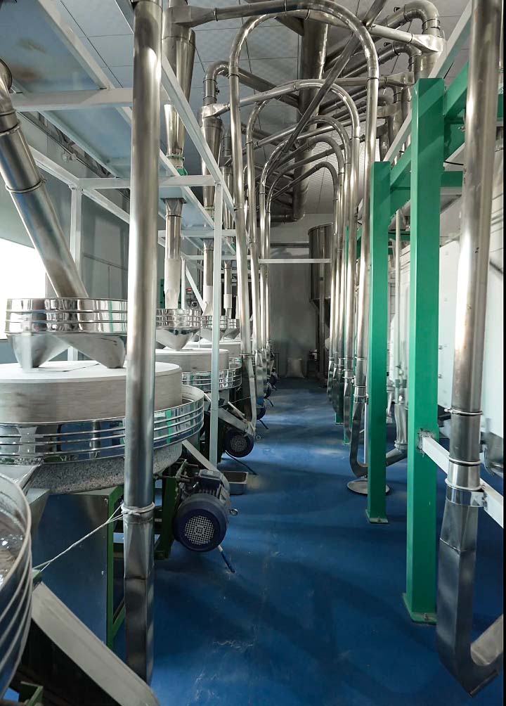 Stoner  mill machine for 10tons of wheat/teff flour mill machine line