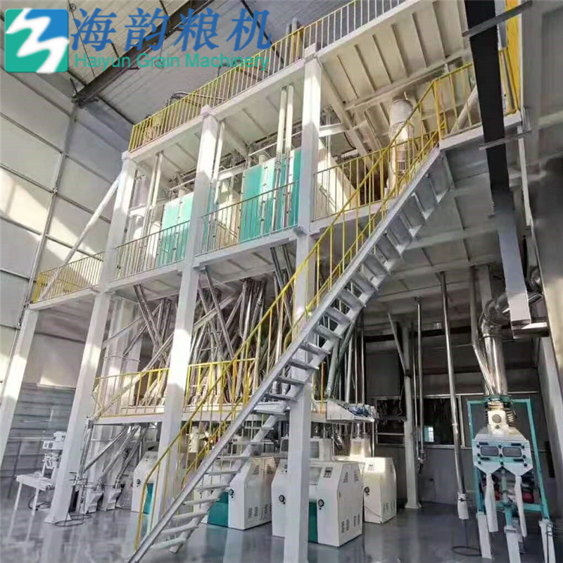100tons of Corn flour and grit milling machine complete plant 