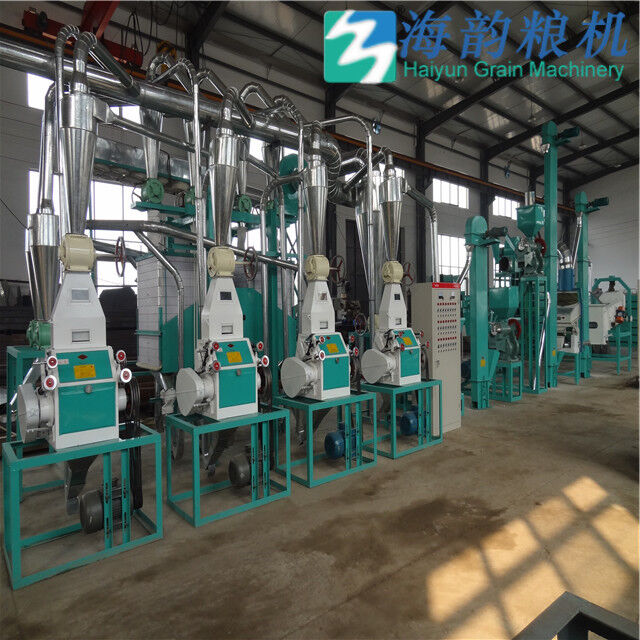 10-20tons of Corn/maize flour and grit milling machine complete plant 