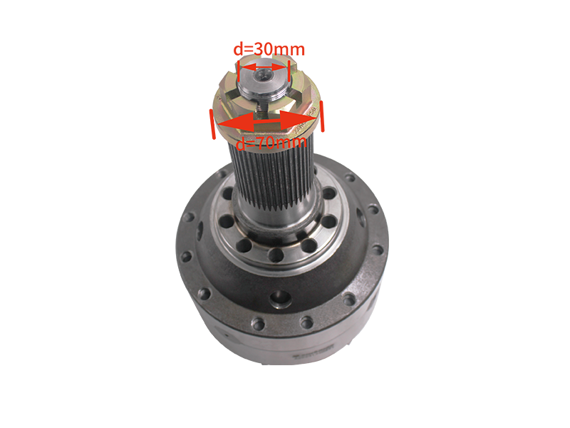 Differential assembly 46 teeth with angle teeth nut 0271