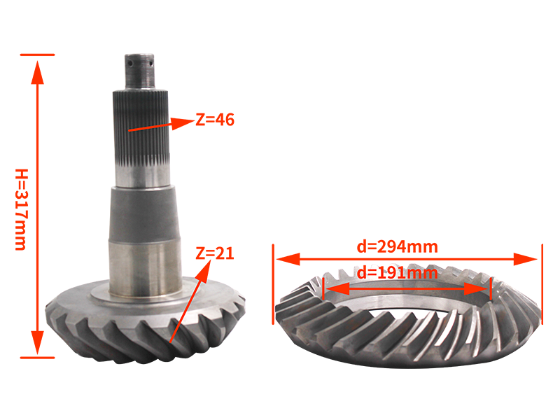 21-29 rear axle 46 teeth