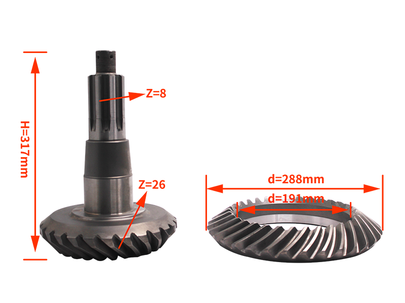 26-33 rear axle 8 teeth