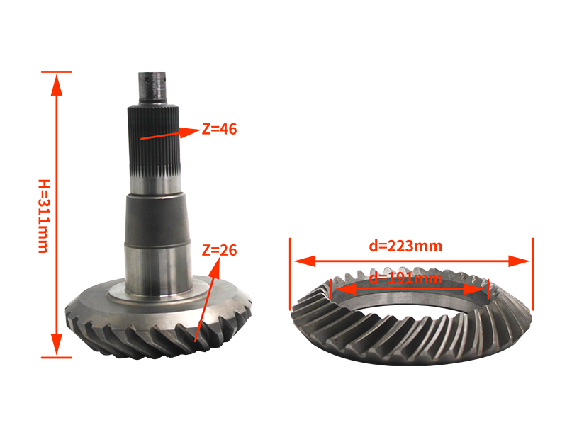 26-33 rear axle 46 teeth