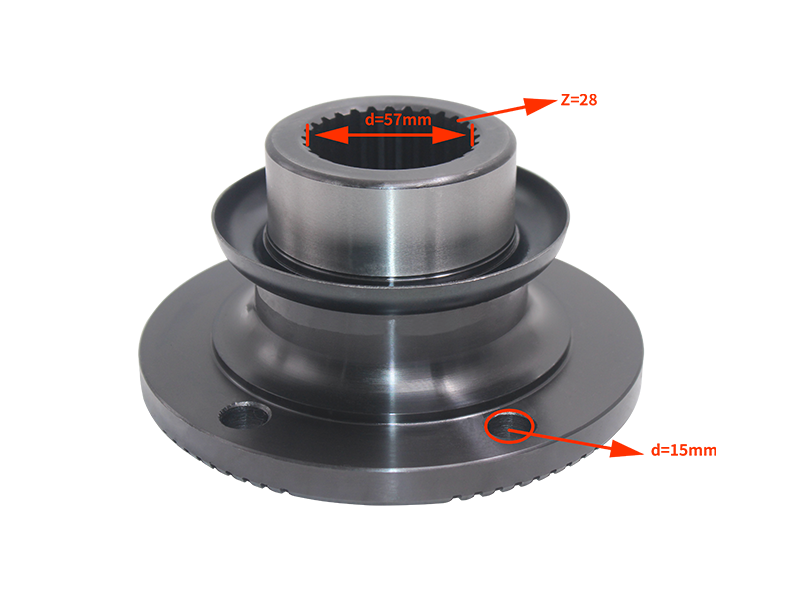 Angle tooth flange 28 teeth